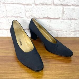 Yves Saint Laurent Vintage Square Toe Pumps Size 8.5
